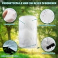 thumbnail image 4 of Yuarrent Protección de invierno para plantas al aire libre Almacenamiento conveniente Polar de invierno para plantas Protección contra heladas Jardín y Patio de color crema 60*80cm, 4 of 6