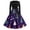 Dark Purple, variant on Christmas Dresses for Women Women's Christmas Printed Long Sleeve Round Neck Plus Size Evening Prom Dresses for Formal Christmas Party,Beige,L