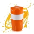 thumbnail image 1 of Citrus Juicer Hand Press Portable Orange (Orange and White), 1 of 10