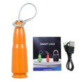 thumbnail image 3 of Smart Fingerprint Padlock - Waterproof Security Lock for Lockers, Bags, and Doors - Rechargeable Battery, Supports 20 Fingerprints, Portable and Compact Design - Available in Orange T01, 3 of 6