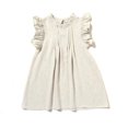 thumbnail image 1 of Robes de Princesse Unies pour Tout-Petites Filles, Douces, à Volants, Col Ras du Cou, Sans Manches, Robe d'Été, Vêtements Décontractés, 1 of 7