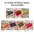 thumbnail image 6 of Outdoor Bench Cushion, Chair Cushions, Classic Solid Color Bench Cushion with Ties, Super Soft Indoor Outdoor Rectangle Bench Seat Cushion Foam Pad with Non-Slip Bottom(Orange, 13.8x9.5x3.15in), 6 of 11