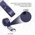 thumbnail image 3 of RDX 8ft Yoga Strap with D-Ring Buckle, Durable Polyester Cotton Adjustable Belts for Stretching P, F3, 3 of 5
