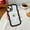 Black, variant on Magnetic Case for iPhone 12 Case iPhone 12 Pro, Wavy Aesthetic Curly Wave Frame Clear Cute for Women Girls, [Compatible with Magsafe] Slim Soft TPU Shockproof Protective Bumper Case, Black