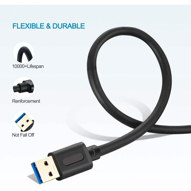 USB Male To Male Cable Cord Walmart