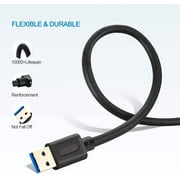 USB 3.0 A To A Male Cable 3Ft,USB To USB Cable USB Male To Male Cable USB Cord with Gold-Plated Connector for Hard Drive Enclosures, DVD Player, Laptop Cooler