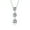 Silver, variant on Womens Romantic Past Present Future Pendant Necklace 2.5CT Solitaire Cubic Zirconia CZ .925 Sterling Silver