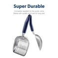 thumbnail image 4 of WePet Jumbo Cat Litter Scoop, Aluminum Alloy Sifter , Kitty Metal Scooper, Sifter with Deep Shovel, Blue, 4 of 6