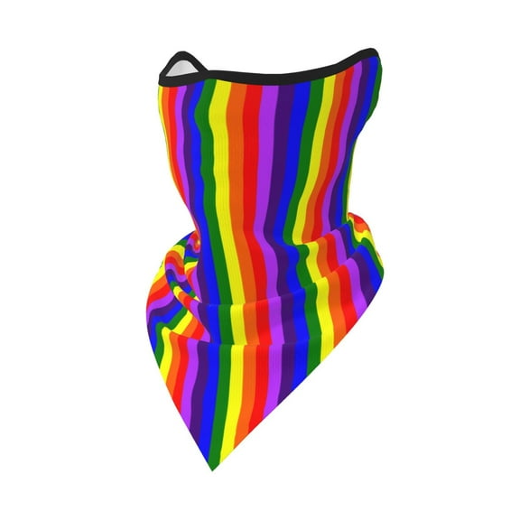 Pride Rainbow Flag Neck Gaiter Balaclava Face Scarf Mask Quick-Dry Half Masks For Women Men Sun Protection Breathable Dustproof