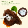 thumbnail image 2 of Cat Toys for Bored Indoor Cats, Cat Wings with Catnip for Cats, USB Rechargeable Motion Activated Kitten Toys, Interactive Flapping and Chirping Duck Cat Toy, 2 of 7