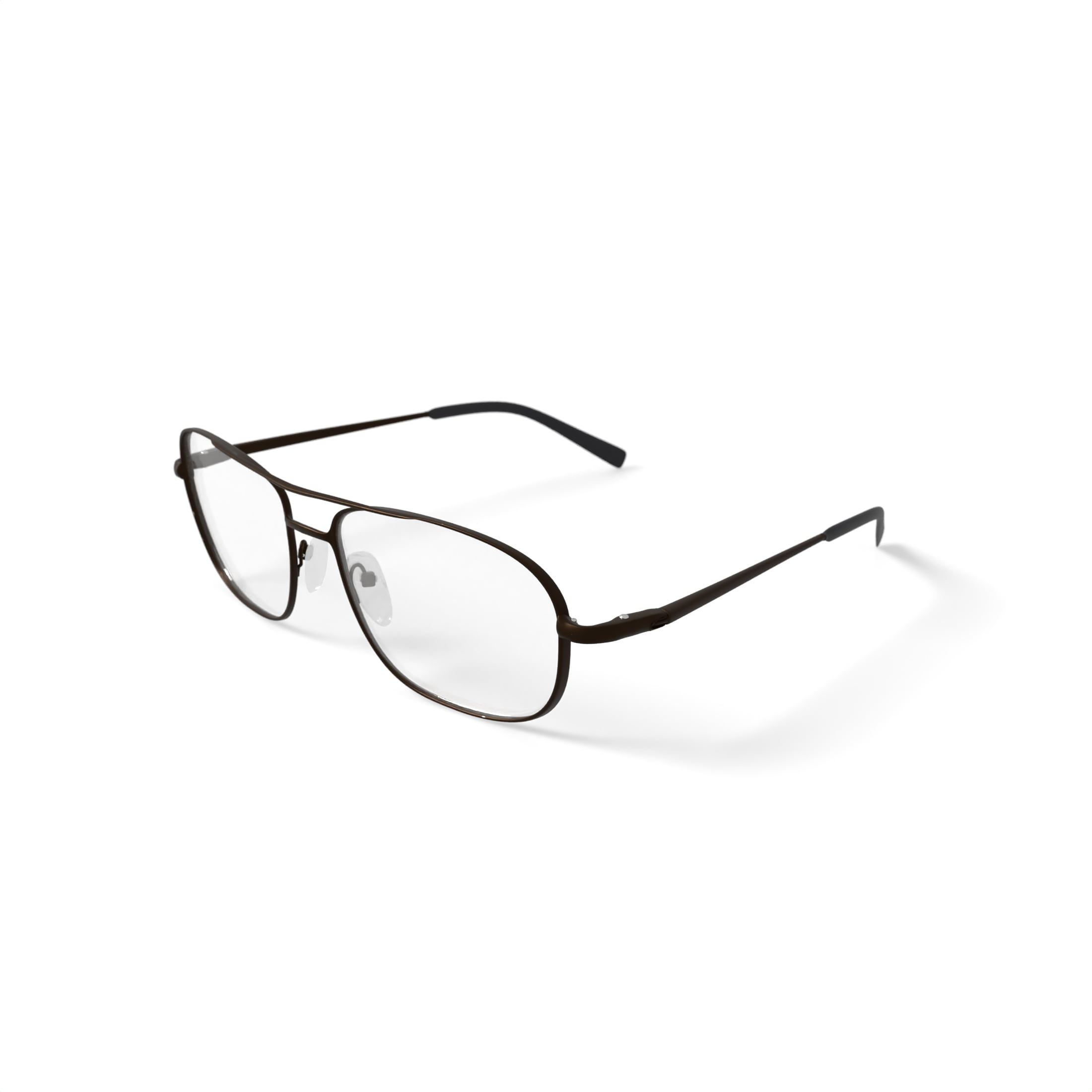 Walmart Men's FM17115 Square Prescription Eyeglasses with Case, Gray