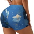thumbnail image 1 of Balery Hibiscus Flowers Calm Water Pantalones cortos de entrenamiento estampados para mujer, sin costuras, ajustados, para gimnasio, yoga, correr, deportes, ejercicio activo, fitness.-Small, 1 of 8