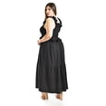 thumbnail image 3 of Vestido largo con olanes Roman Fashion/ Tallas Extras, 4360 (Negro) negro 42, 3 of 6
