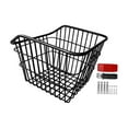 thumbnail image 4 of Lipstore Bicycle Basket Rear Bike Basket with Mounting Hardware Sturdy Universal Cycling Accessory Multifunctional for Outdoor Camping without Lid, 4 of 8
