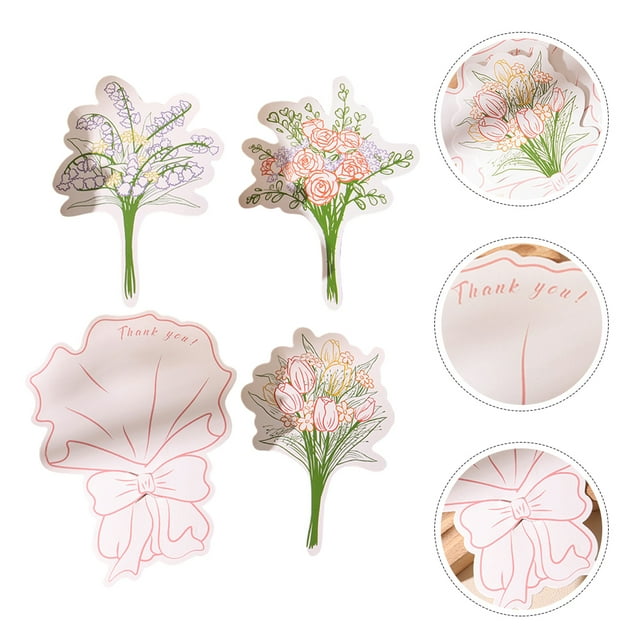 LIFKOME 30Pcs Thank You Blessing Cards Assorted Color Paperboard for Festivals Anniversaries