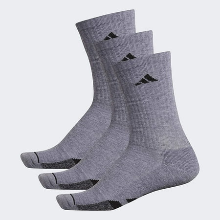 adidas Cushioned II Men's Crew Socks 3-Pack - Grey, Black
