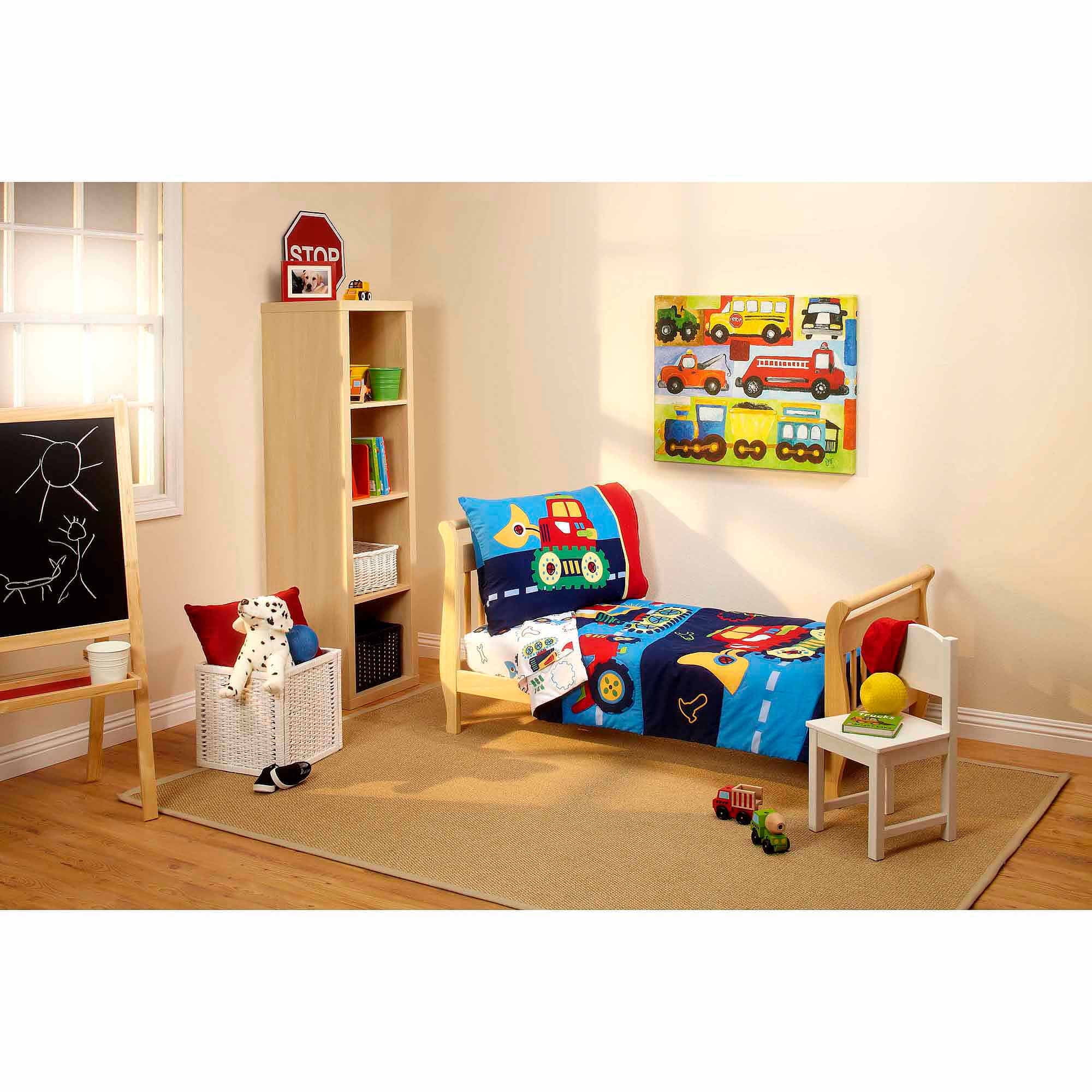 Everything Kids Under Construction 4 Piece Toddler Bedding Set