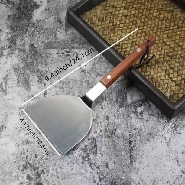 Espátula de acero inoxidable DEKAXID para freír panqueques, herramientas para frutas, raspador, espátula para cocinar, plancha para prensar panqueques, huevo frito asado, pala para panqueques para