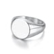 thumbnail image 1 of Anillo de acero inoxidable neutro, de moda, de material de acero de titanio brillante y redondo, accesorio versátil y fácil de usar, 1 of 6