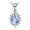 Blue, variant on Jewelrypalace Vintage Princess Diana William Kate Middleton Oval 3.2ct Created Alexandrite Sapphire Pendant 925 Sterling Silver