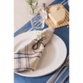 thumbnail image 4 of Contemporary Home Living Striped Chambray Rectangular Table Runner - 72" - Blue and White, 4 of 7