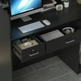 thumbnail image 4 of WIAWG Reception Station with Counter, Office Register Stand Reception Area with Drawers, Black, 4 of 11