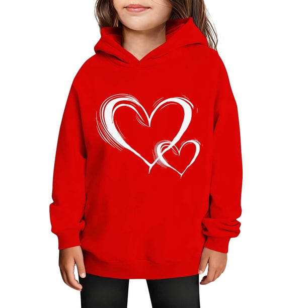 Sudaderas con capucha para niños y niñas, sudaderas casuales de manga larga, lindas sudaderas de gran tamaño con bolsillo de polar, chaquetas para niñas