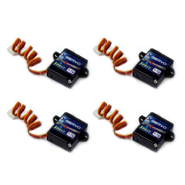 AEO RC Micro 1.7g Anolog Servo 4pcs para RC Avión Avión Helicóptero RC Robot Abanopi Servo
