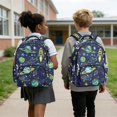 thumbnail image 2 of HUIACONG Space Rocket Planet 17 Inch Backpack and Lunch Box Set 4 Pcs Total, Pencil Case & Water Bottle Sleeve, Fits Laptop and Textbooks, for Middle and High School, 2 of 7