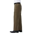 thumbnail image 3 of Men's Haggar Premium No-Iron Khaki Stretch Classic-Fit Flat-Front Pants Color: Toast Size: 38X32, 3 of 4