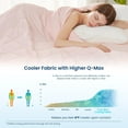 thumbnail image 3 of Cooling Blanket for Hot Sleepers, Q-Max 0.4 Cooling Comfort Queen Size, Cold Blankets for Night Sweats Sleeping, Ultra-Cool Lightweight Breathable Summer Blanket for Bed, 3 of 14