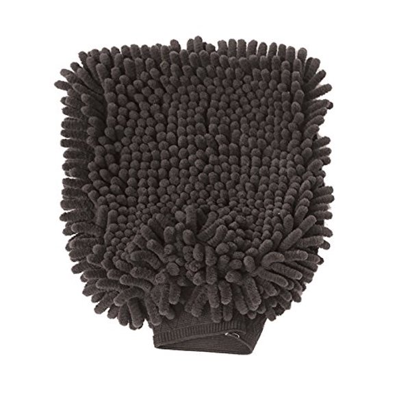 Gant de Bain et de Séchage pour Chien Clean Paws, Gant Absorbant en Microfibre - Choisissez la Couleur (Charbon)