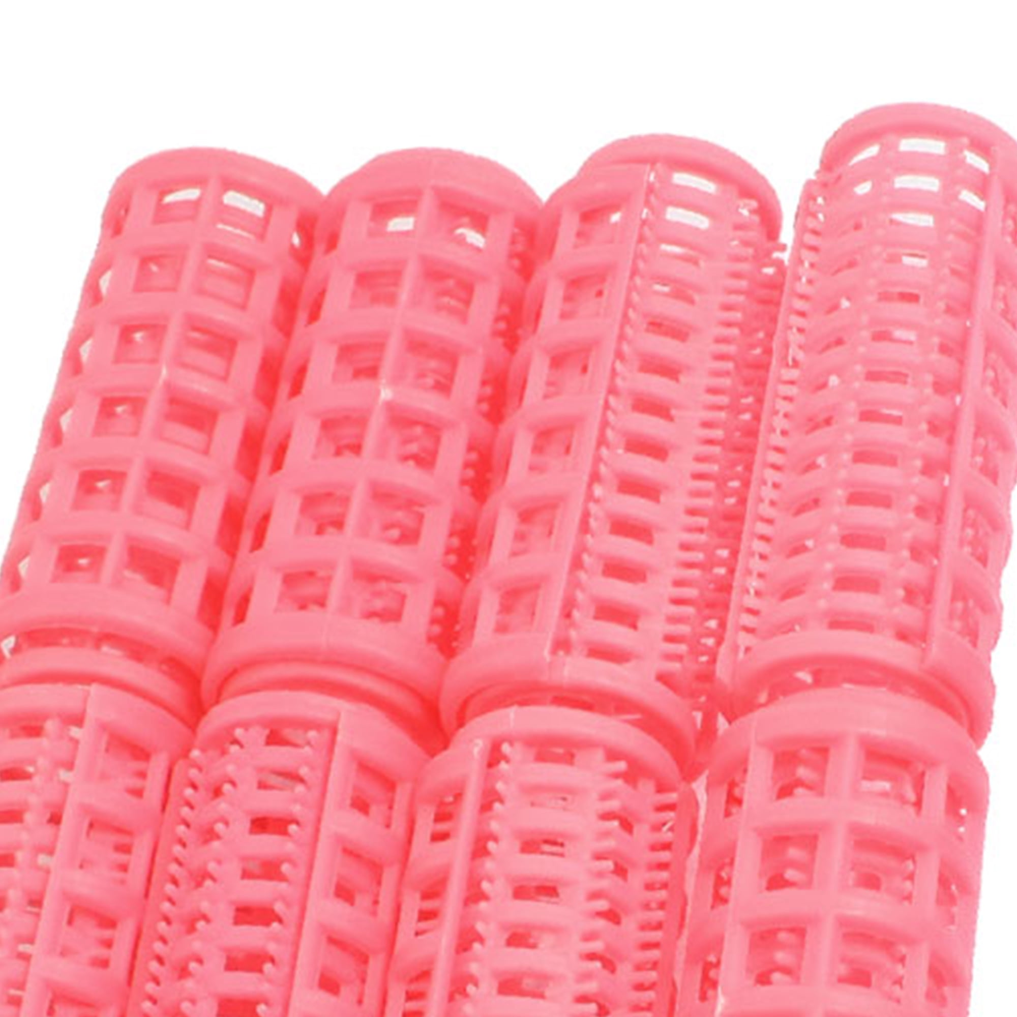 Unique Bargains 10 Piece Plastic Lady Hair Styling Roller Curler Pink 0.14 Pound