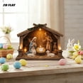 thumbnail image 3 of YingYouFu Empty Tomb Easter Scene and Cross Decoration He Is Risen Tabletop Decor Religious Wooden Signs Jesus Cross Table Centerpieces for Religious Home Mantels Tabletop Christian Gifts, 3 of 8