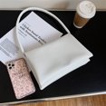 thumbnail image 2 of Bolsa de mano retro para mujer, multicapa, suave, de PU, para hombro y axilas (blanco) Ehuebsd Para Estrenar, 2 of 9