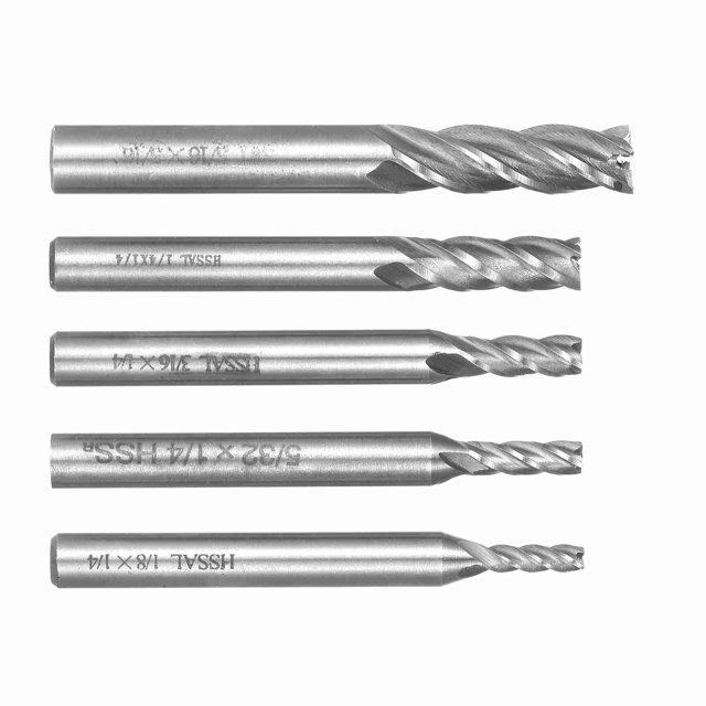 Moulins à Extrémité, Ensemble de 12 Pcs Moulin à Extrémité avec 5 Tailles pour Menuiserie, Perçage, Gravure
