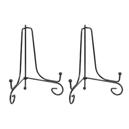 

2pcs Iron Art Plate Holder Desktop Dish Bracket Display Rack Crafts Decor