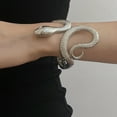 thumbnail image 6 of AOOOWER Gothic Snake Shaped Open Bracelet for Men and Women Punk Style Jewelry Gift, 6 of 12