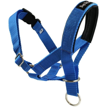 Dog Head Collar Halter Blue 5 Sizes (L: 10.25