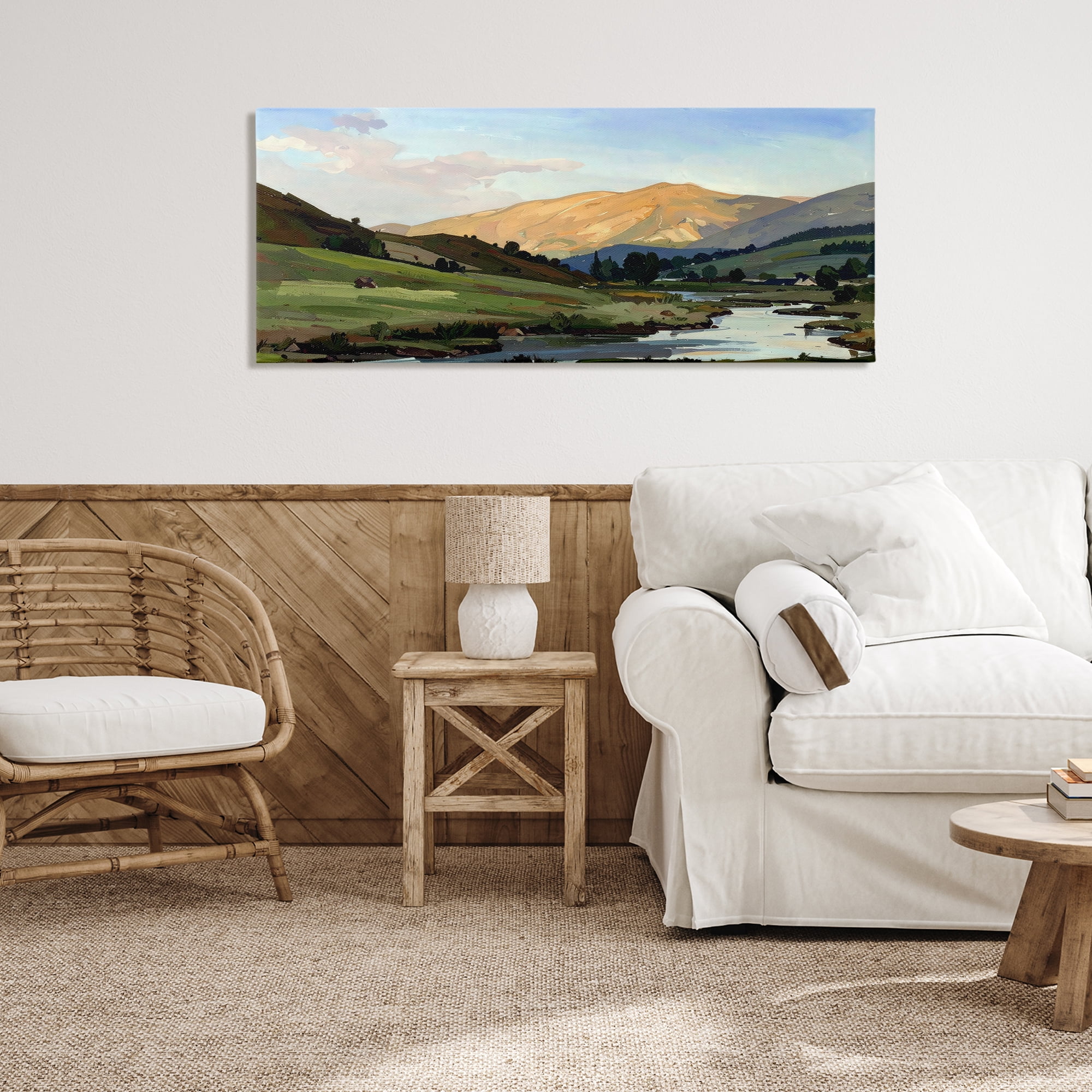 Stupell Industries Across The Valley Landscape Canvas Wall Art, design by Alonza Saunders