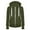 Army Green, variant on Hoodies Woman Women Casual Hooded Slim Zipper Fleece Sweater Coat