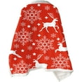 thumbnail image 4 of CoCopeaunt Wearable Blanket Flannel Shawl Blanket, Oversized Fleece Throw Blankets Snowflake Poncho, Cozy Gifts For Women, 47 X 59\\, 4 of 6