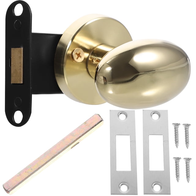 Miangastore Protection de Confidentialité Pêne Dormant à une Face Poignée Dorée 1 Ensemble 2.6x2.5 Po