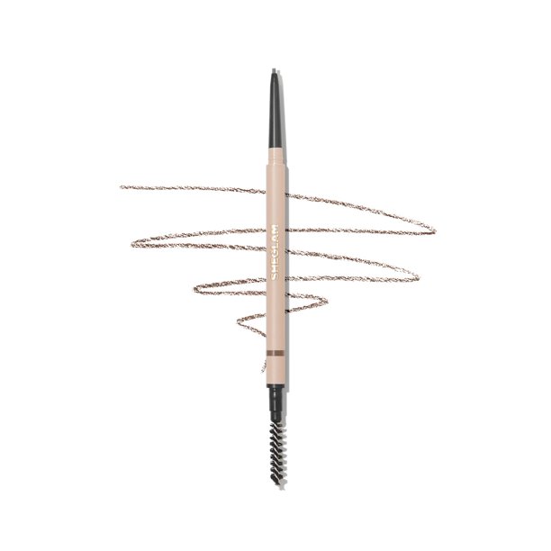 SHEGLAM Insta-Fill lápiz de cejas de larga duración, no pegajoso, resistente al sudor, mate, lápiz para cejas, maquillaje, marrón oscuro