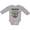 AC-Heather Grey, variant on Pawpaw Loves Me Cute Sloth and Baby Boys or Girls Long Sleeve Baby Bodysuit