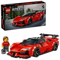 LEGO Speed Champions Ferrari SF90 XX Stradale Sports Car Building Toy for Kids - Building Set W/Ferarri Driver Minifigure for Boys & Girls, Ages 9  - Gift Idea for Birthdays - 77254