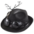 thumbnail image 1 of Runquan Steampunk Top Hat Accessories Head Gear Black Size Skull Hand Metal for, 1 of 8
