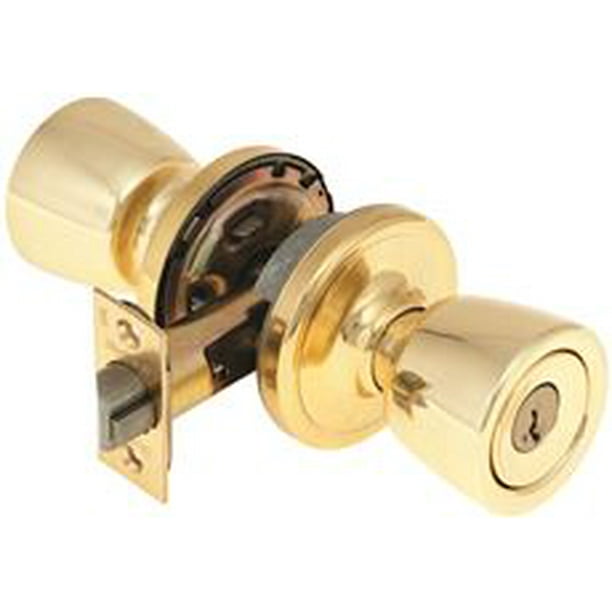 Kwikset Smartkey Entry Locksets Abbey Polished Brass