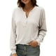 thumbnail image 1 of Camiseta holgada de manga larga con hombros caídos y botones para mujer Romacci Camiseta mujer, 1 of 7