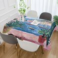 thumbnail image 2 of Yayeee Tablecloths 54" x 72" Rectangle Wrinkle Resistant Party Table Cover, Pink Window, 2 of 8
